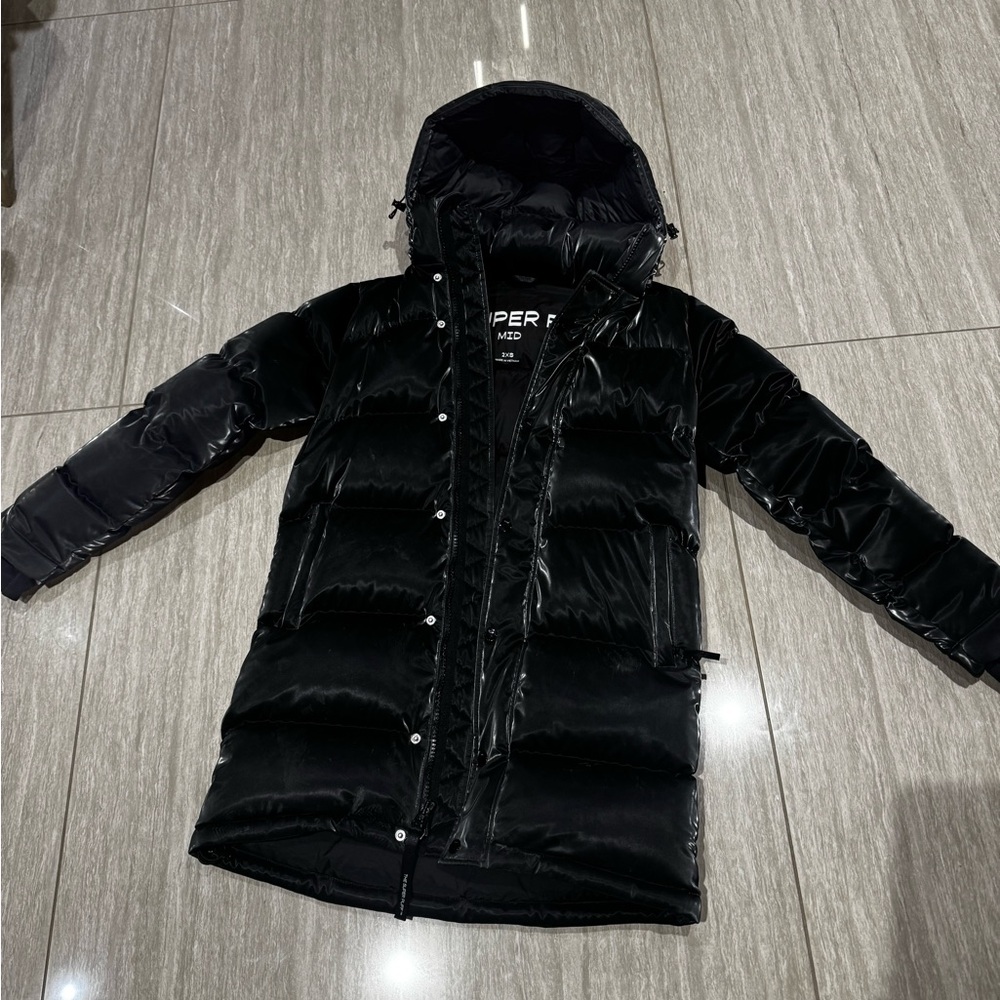 Women's Black SUPER PUFF Puffer Jacket